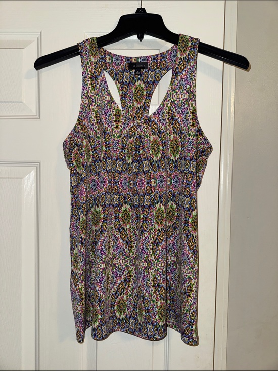 The Limited Tops - The Limited Multicolor Floral Mosaic Racerback Tank
